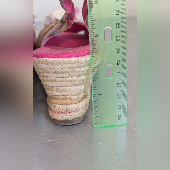 Naturalizer Women's Multicolor Slingback Wedge Sandals 8 M - Picture 13 of 14